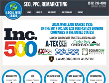 Tablet Screenshot of drivinglocalleads.com